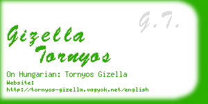 gizella tornyos business card